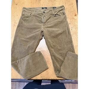 Rare Mens Mavi ZACH straight leg Cordoroy Pants 38x32 Brown ultra comfortable